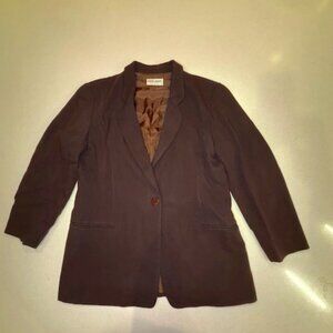 Dark Brown Giorgio Armani Le Collezione Vintage Blazer, Size 46/12